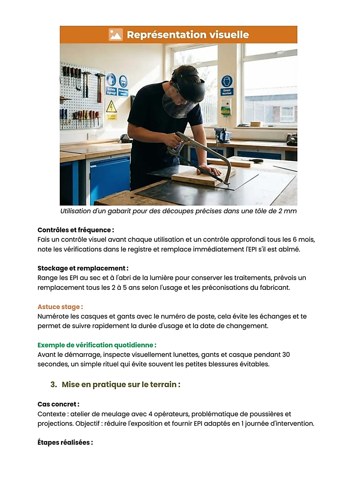 Example Fiche de Révision BP Métallier